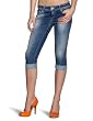 GAS Damen Jeans Short, 355540 030892 BRITTY 3/4 W582, Gr. 26, Blau (W582)