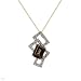 Necklace With 2.55ctw Precious Stones - Genuine Diamonds and Topaz Crafted in Yellow Gold Length 18in