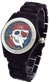 Biker Skulls Men's Gun Color Bling Bling Skull Pirate Watch Model PJ-1005