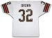 Jim Brown Cleveland Browns Autographed White Throwback Custom Jersey with HOF 71 Inscription