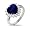 Heart of the Ocean Heart Shaped Sapphire CZ Engagement Ring Size 9 (Sizes 5 6 7 9 Available)