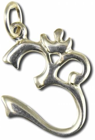 Om Jewelry Sterling Silver OM Pendent Large