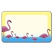 Pink Flamingoes - Adhesive Labels
