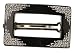 L. Erickson Box Cut Pave Barrette - Black/Crystal Swarovski