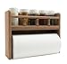 SeaTeak 62446 Paper Towel Rack with Spice Rack