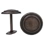 Levolor Medallion Drapery Holdbacks, Pair of 2, Brushed Sienna
