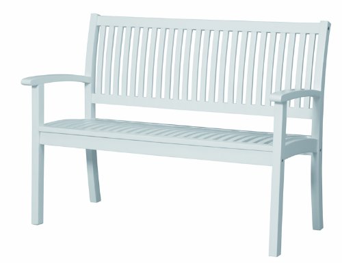 Siena Garden 506406 Kadina Bank weiss Akazienholz weiß