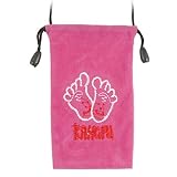 Gino 5 Pcs Rose Pink Flannel Bag Drawstring Closure Mobile Phone Carry Pouch
