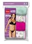 Hanes Women's Accents String Bikini 4 Pack Assorted 6
