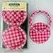 Mason Jar Lids & Screw Bands - Wide - Gingham - Red
