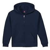 Boys' Hanes  Full Zip Fleece Top - Navy