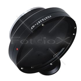 Fotodiox Pro Adapter, Pentax 6x7/67 Lens to Nikon Camera Mount Adapter for Nikon D1, D2, D2x, D2h, D3, D3x, D3h, D100, D200, D300, D300s, D700, D40, D40x, D50, D60, D70, D70s, D80, D90, D5000, D3000