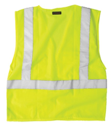 Kishigo 1083 Ultra-Cool Polyester Velcro Front Multi Pocket Vest, Medium, Lime