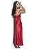 Womens Charmeuse Sexy Hot Satin Halter Neck Full Length Gown