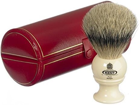 Kent BK4 Medium Pure Silvertip Shaving Brush Ivory