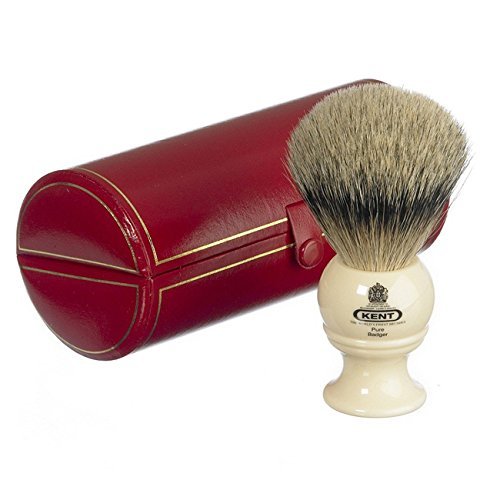 Kent BK4 Medium Pure Silvertip Shaving Brush Ivory