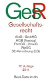 Gesellschaftsrecht: AktG. GmbHG. GenG. HGB (Auszug). PartGG. UmwG. MitbestimmungsG. Wp�G.  Textausgabe mit ausf�hrlichem Sachverzeichnis und einer Einf�hrung von Universit�tsprofessor Dr.  Uwe H�ffer