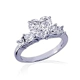 1.70 Heart Shaped Diamond Engagement Ring 14K SI3-G