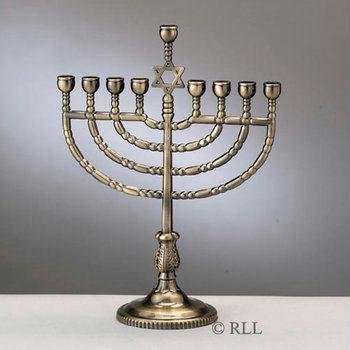 Traditional Menorah- Antique Bronze Finish