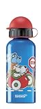 Sigg Kids Water Bottle (0.4-Liters, Traffic Jam, Blue Transparent)