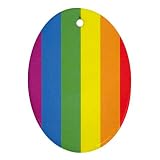Gay Pride Flag Christmas Ornament