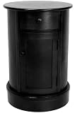 26 Classic Oval Design Nightstand Black