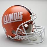 Illinois Fighting Illini Full Size Replica Riddell Unsigned Helmet - College Tumblers