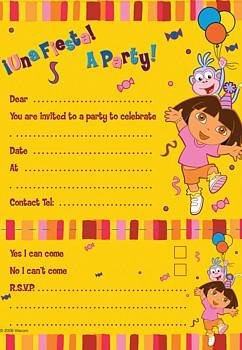 Dora the Explorer Invites (Supplies 20)
