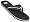 Adio Cutter Men's Sandals - 9 - Black / White
