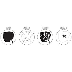 Martha Stewart Crafts Stamp And Punch Set, Leaf