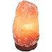 AMSkart Himalayan Crystal Salt Lamp Natural Shape with Dimmer Switch and Wooden Base, 6.5 - 7.5 Inch, 3 - 6 lbs