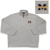 Michigan Wolverines NCAA Glacier Fleece Pullover Sweatshirt (Grey Heather)