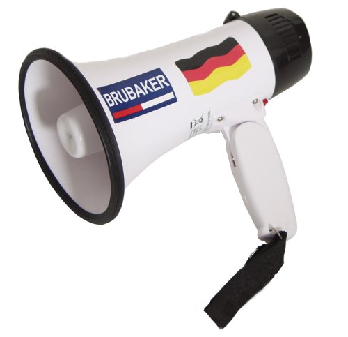 Megaphon Ole, Ole Sound + Sirene, Deutschland Design, Fanartikel, Partyspaß, EM 2012, Lautsprecher, Flüstertüte