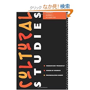 【クリックでお店のこの商品のページへ】Cultural Studies: Volume 6, Issue 3