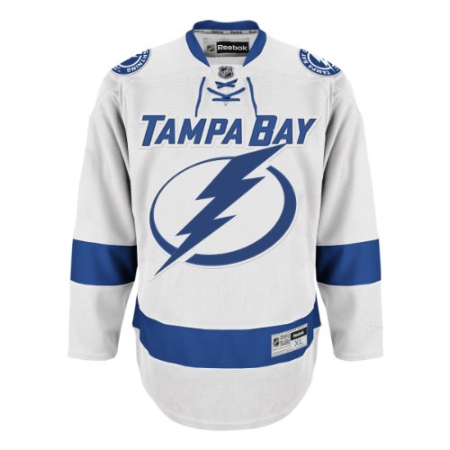 Tampa Bay Lightning Reebok Premier Replica Road NHL Hockey Jersey Size XL