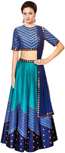 Traditional and Designer lehenga Choli By Fabkaz (Navratri Special) (Blue)