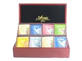 Ashbys Wooden Tea Chest With Ashbys Decaffeinated and Herbal Tea Bags