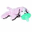 Mary Meyer Wubbanub 6" Sweet Chocolate Plush Pacifier, Pink Puppy Mary Meyer Wubbanub 6" Sweet Chocolate Plush Pacifier, Pink Puppy