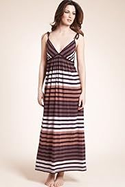 Autograph Striped Maxi Nightdress
