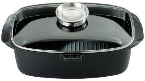 ELO 64843 Bräter Culinara / Aluguss / mit Ausguss / mit Glasdeckel / 32 x 21 cm