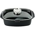 ELO 64843 Br�ter Culinara / Aluguss / mit Ausguss / mit Glasdeckel / 32 x 21 cm
