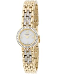 Citizen Womens EW9802-56A Eco-Drive Silhouette Crystal Gold-Tone Watch