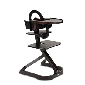 Svan High Chair with Infant Kit in Espresso (Dark Brown) - Free Tray Cover