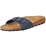 Birkenstock Madrid Birko-Flor, Style-No. 40123, Unisex Clogs, Navy Nubuk, EU 37, slim width