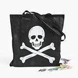 Large Pirate Skull And Crossbones Trick-Or-Treat Tote