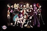 Pin Up Toons (Group) Black Wood-Mounted Art Poster Print - 24 X 36