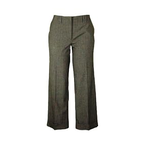 To The Max by BCBG Pinstripe Crop Pants Gray