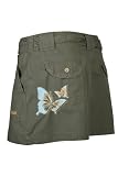 Reebok Damen Safari Skirt Rock Outdoor Baumwoll kurze Röcke Minirock Baumwollrock Cargo für Frauen Khaki Grün Größe L 42 UK 14