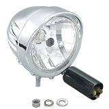 キタコ：バッファローヘッドライト メッキ 12V60/55W H-4球仕様