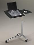 TIF950ANT Adjustable Laptop Caddy, 29-1/2"x15"x27"-38", Black